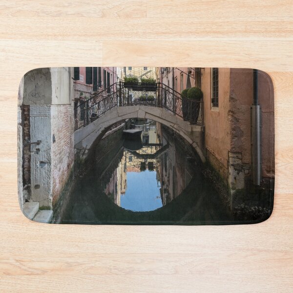 Item preview, Classic Venetian - Reflecting on Rio de San Zanivoro Canal and a Graceful Arched Bridge designed and sold by Georgia Mizuleva.