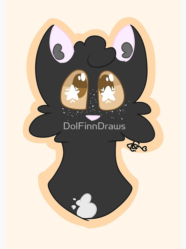 Warrior Cats Ravenpaw Sticker for Sale by Keef-Korner