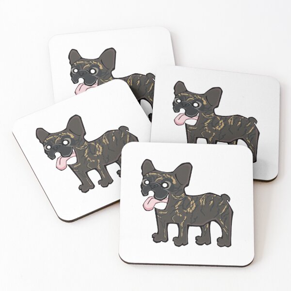 Item preview, French Bulldog - Dark Brindle (Full Body) WHITE BG designed and sold by TheChicken.
