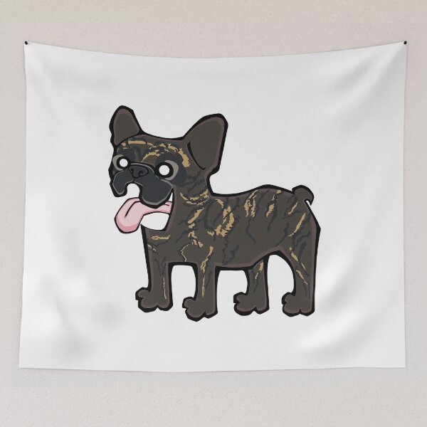 Item preview, French Bulldog - Dark Brindle (Full Body) WHITE BG designed and sold by TheChicken.