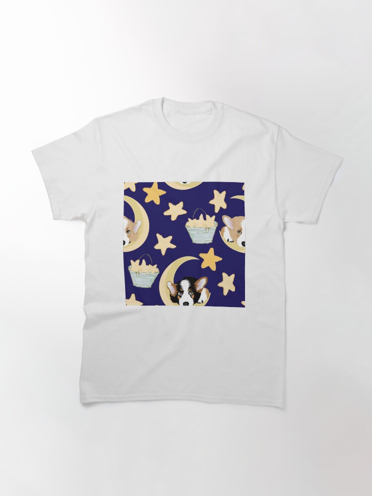 Alternate view of My Corgi World - Majesty Pembroke - Cute welsh cardigan corgis on the moon Classic T-Shirt
