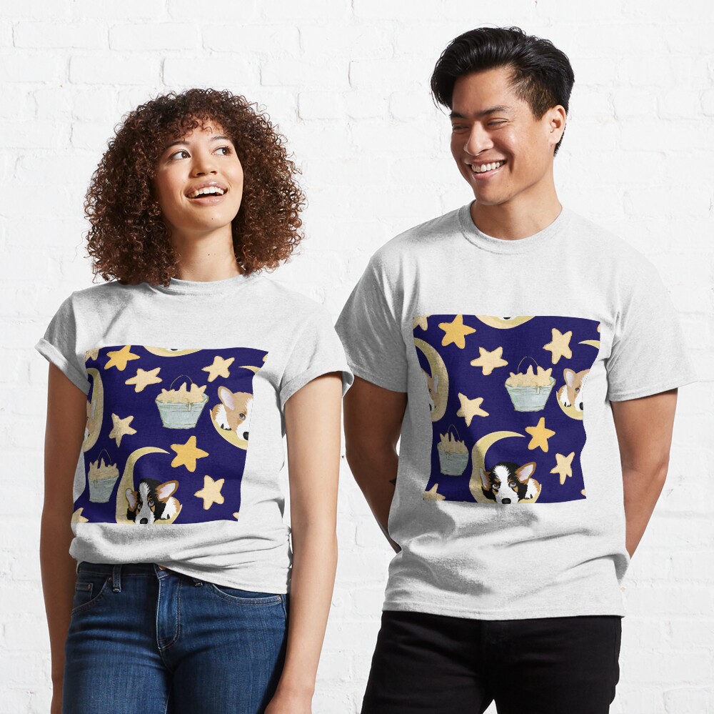 My Corgi World - Majesty Pembroke - Cute welsh cardigan corgis on the moon Classic T-Shirt