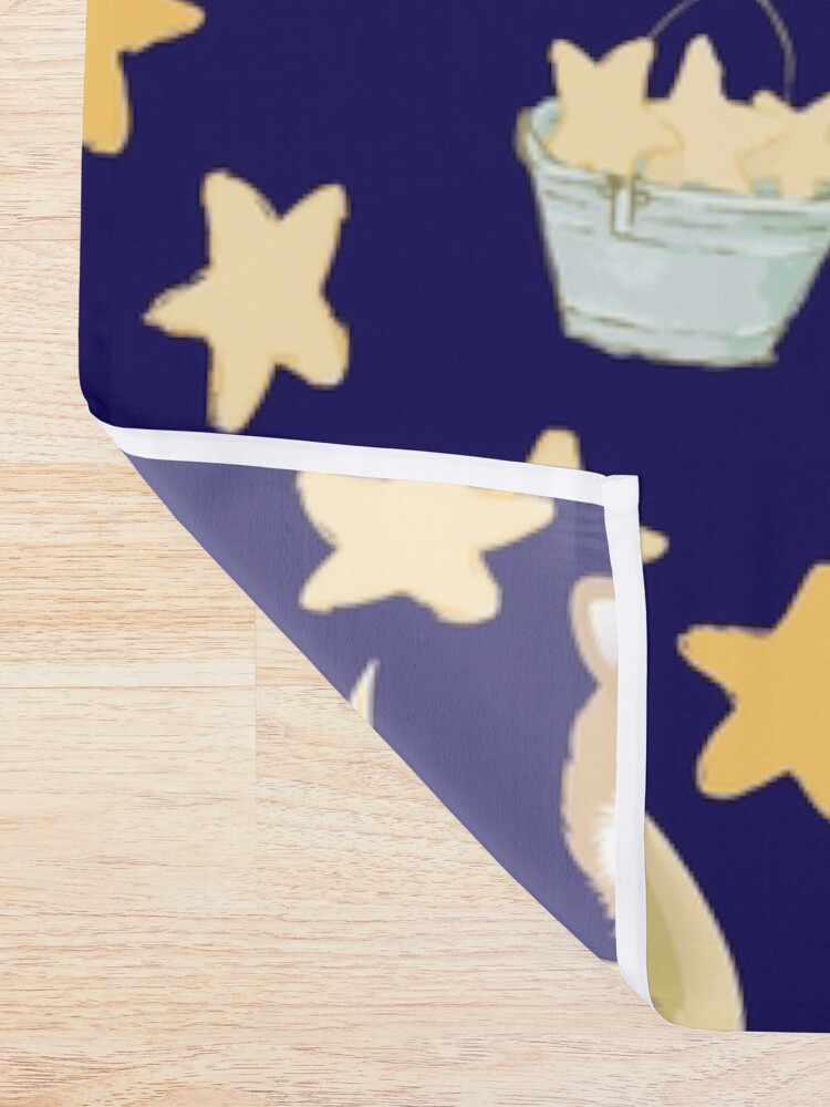Alternate view of My Corgi World - Majesty Pembroke - Cute welsh cardigan corgis on the moon Shower Curtain