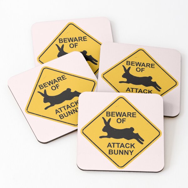 Item preview, Beware! Attack Bunny! designed and sold by IncognitoMode.