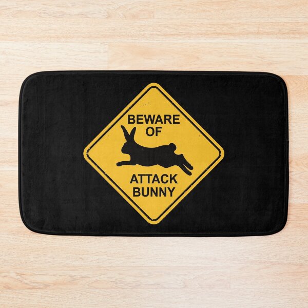 Item preview, Beware! Attack Bunny! designed and sold by IncognitoMode.