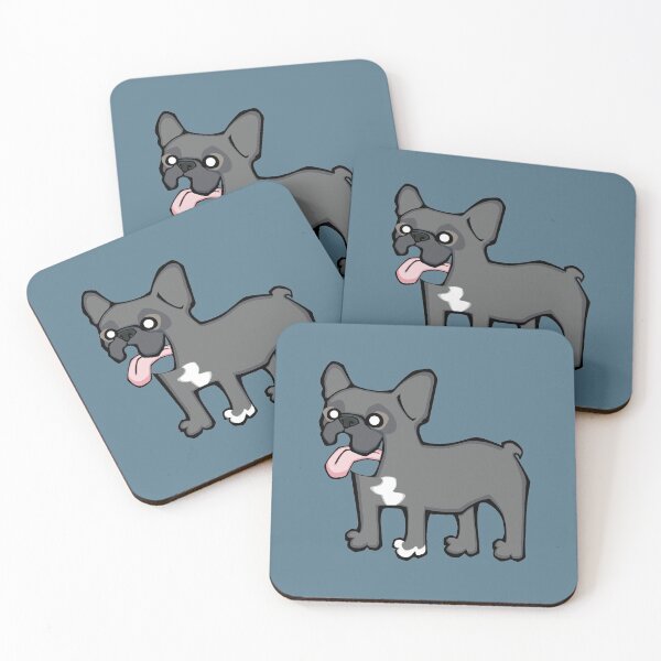 Item preview, French Bulldog - Blue (Full Body) BLUE BG designed and sold by TheChicken.