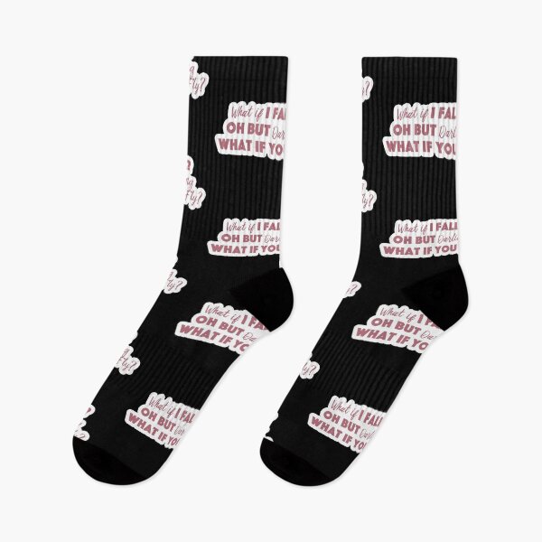 Item preview,  What if i fall? oh but darling what if you fly? Popular Meme Speech designed and sold by mekx.