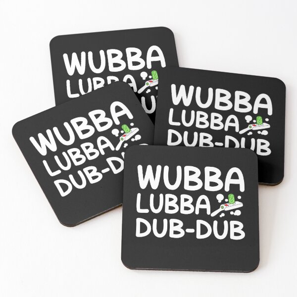 Wubba Lubba Dub Dub Coasters (Set of 4)