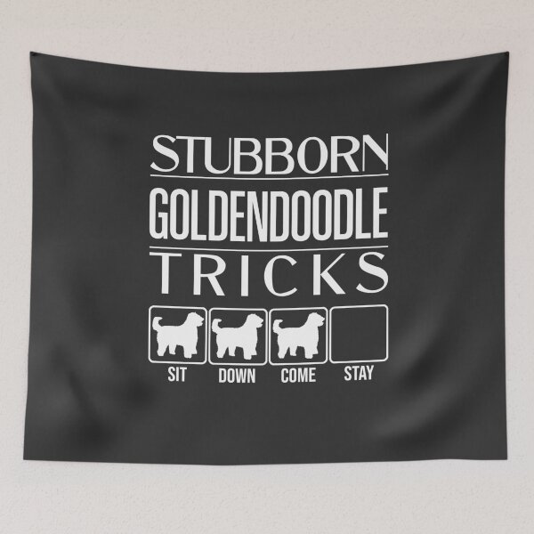 Item preview, Funny Goldendoodle Design: Stubborn Goldendoodle Tricks / Stubborn Dog Tricks, funny gift idea designed and sold by HEJAshirts.