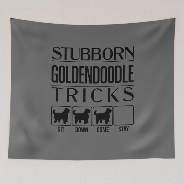 Item preview, Funny Goldendoodle Design: Stubborn Goldendoodle Tricks / Stubborn Dog Tricks, funny gift idea designed and sold by HEJAshirts.