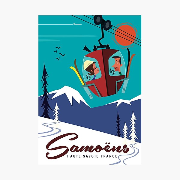 Samoens poster Photographic Print