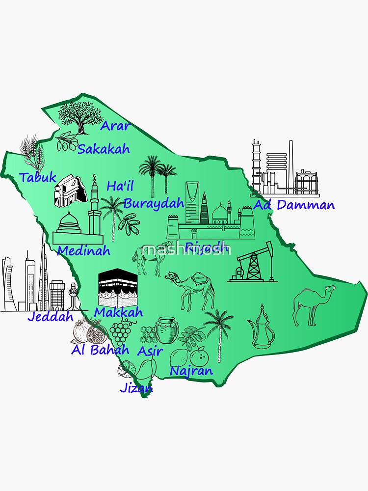 saudi-arabia-map-hand-drawn-ksa-landmarks-with-the-names-of-the-major