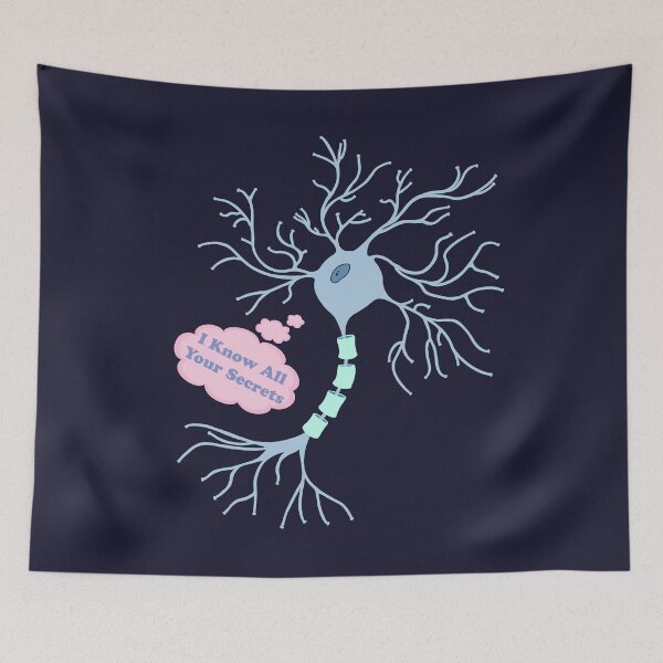 Item preview, Cute Neuron I Know All Your Secrets - Neuroscience designed and sold by BundaBear.