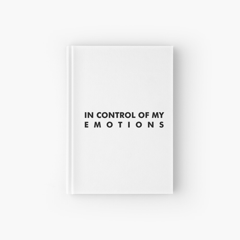 Cuaderno De Espiral En Control De Mis Emociones Mensaje De Texto Motivador E Inspirador De Alina Corina Redbubble