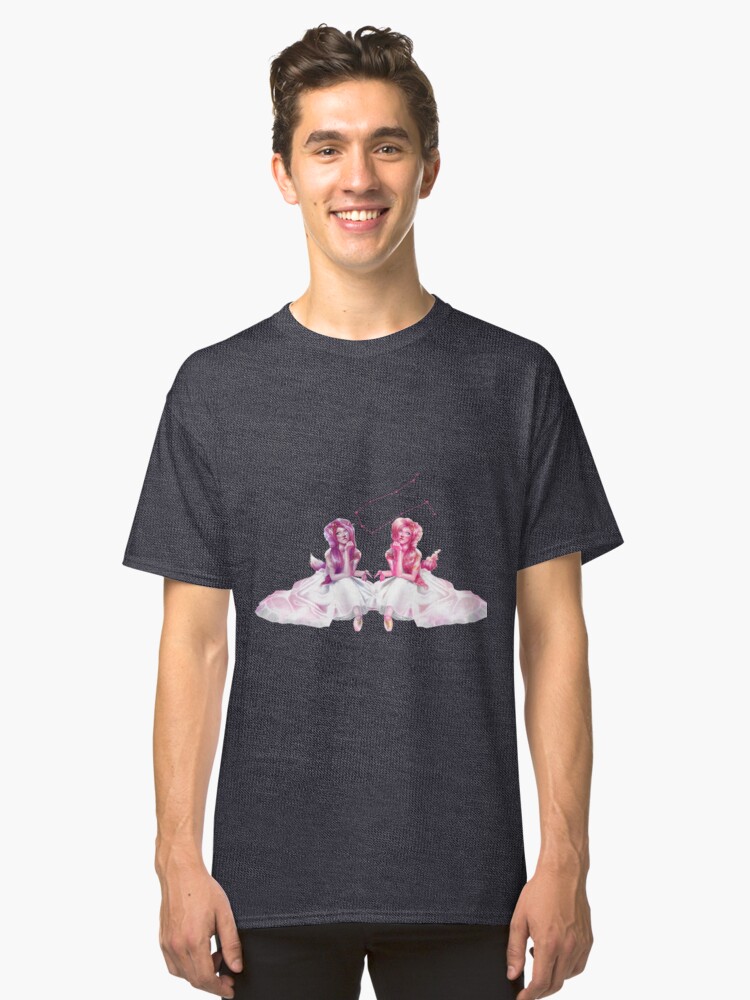 Alternate view of Pinkie Twins of Gemini - 12 Zodiac Ladies Classic T-Shirt