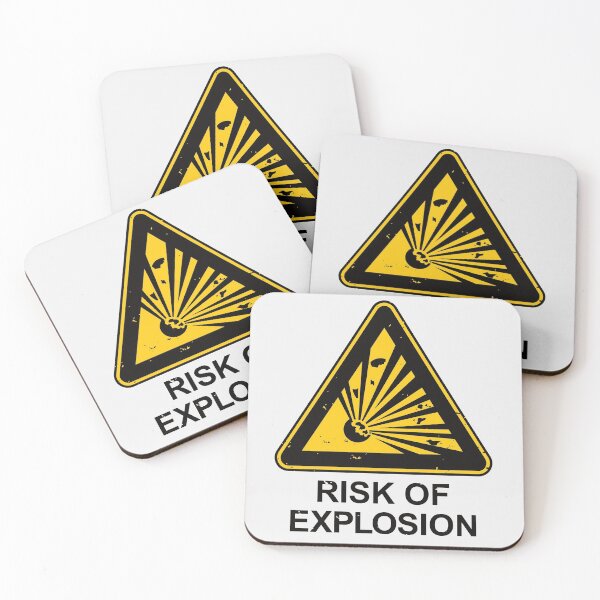 Item preview, Risk of Explosion Sign designed and sold by IncognitoMode.