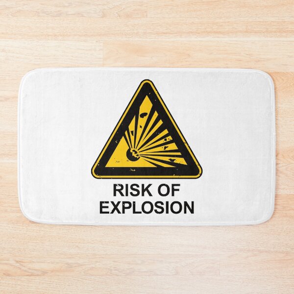 Item preview, Risk of Explosion Sign designed and sold by IncognitoMode.