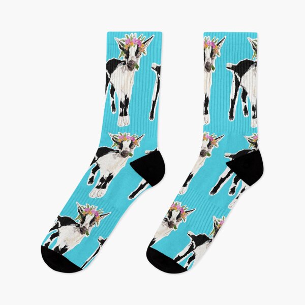 Item preview, Cute Goat with Flower Crown designed and sold by JFIllustrations.