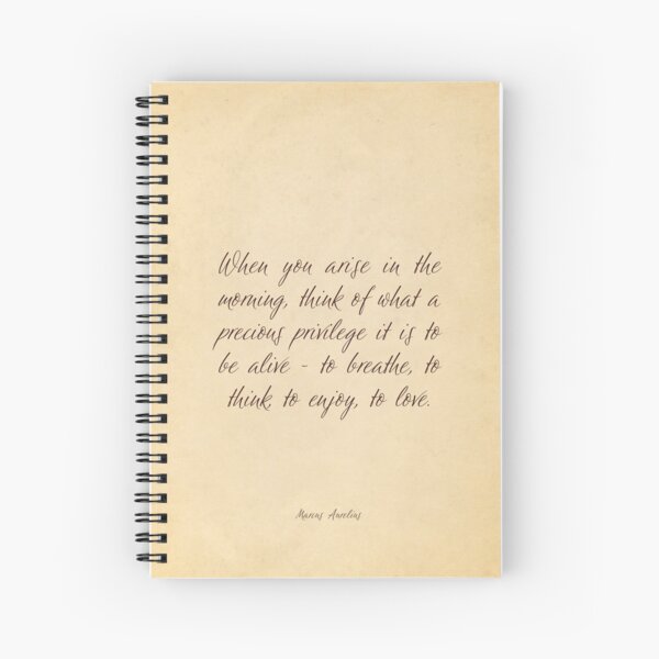 Item preview, When you arise in the morning, think of what a precious privilege it is to be alive - Marcus Aurelius designed and sold by calligraphygfx.