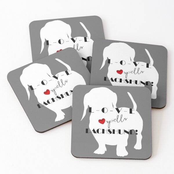Item preview, LOVE spells Dachshund designed and sold by StubbornWiener.