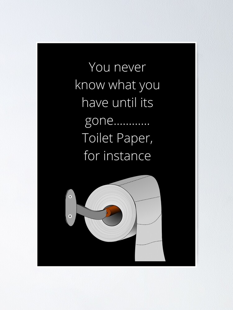 Poster Citation Inspiree De Papier Hygienique Par Markdillon95 Redbubble