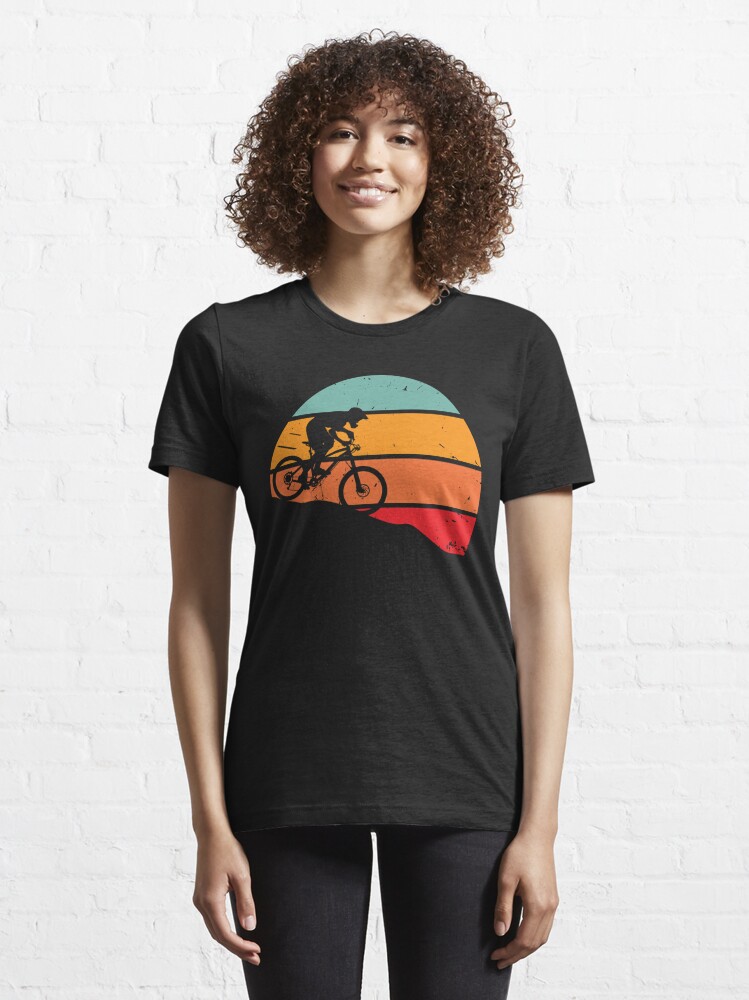 Alternate view of Retro downhill mountain biking Essential T-Shirt