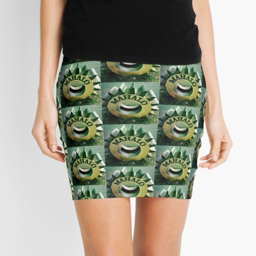 Mahalo Hawaiian Tire Mini Skirt