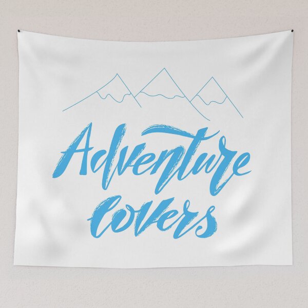 Item preview, Adventure Lovers lettering and mountains designed and sold by firmine417.
