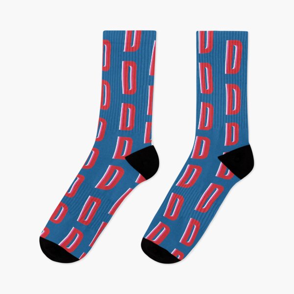 Item preview, Letter D Initial Monogram Pattern in Red, Pink, and Blue designed and sold by JuneJournal.