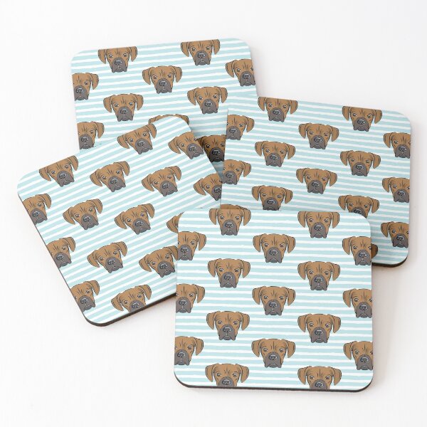 Item preview, Boxer - boxer dog breed - fawn (blue stripes) designed and sold by littlearrow.