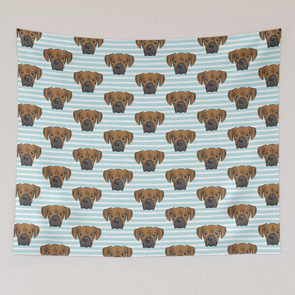 Item preview, Boxer - boxer dog breed - fawn (blue stripes) designed and sold by littlearrow.