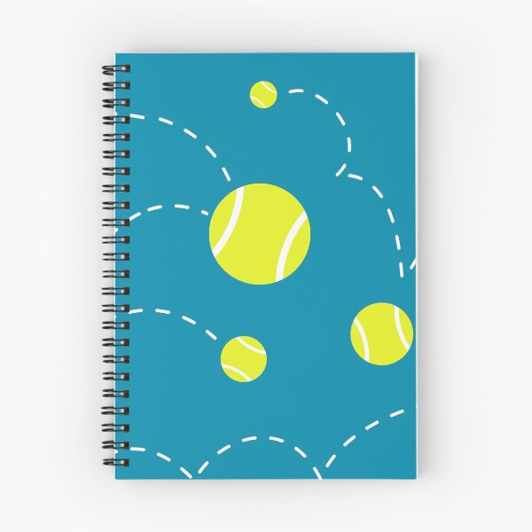 Item preview, Pelotas de tenis que rebotan en la cancha azul designed and sold by VintageStyle.