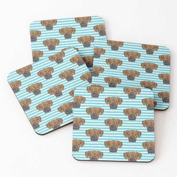 Item preview, Boxer - boxer dog breed - fawn (blue stripes) designed and sold by littlearrow.