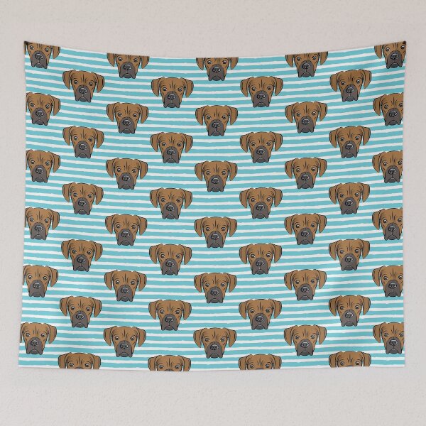 Item preview, Boxer - boxer dog breed - fawn (blue stripes) designed and sold by littlearrow.