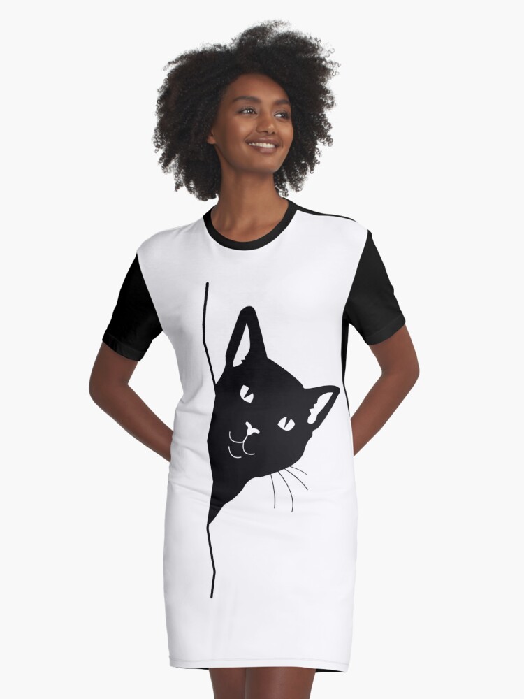 cat t shirt dress