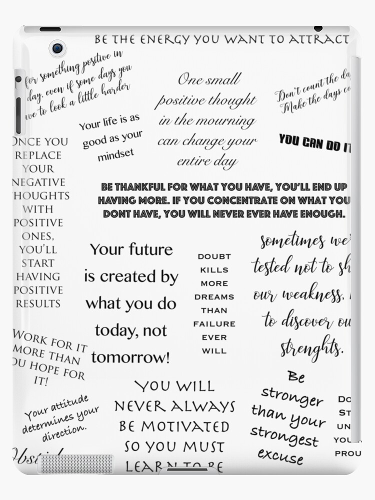 Coque Et Skin Adhesive Ipad Citations De Papier Peint De Motivation Par Transitjan Redbubble