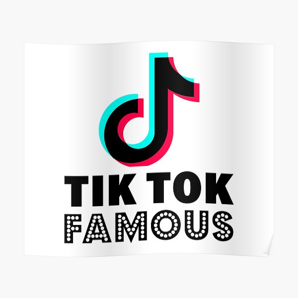  Tik  Tok  Logo Posters  Redbubble