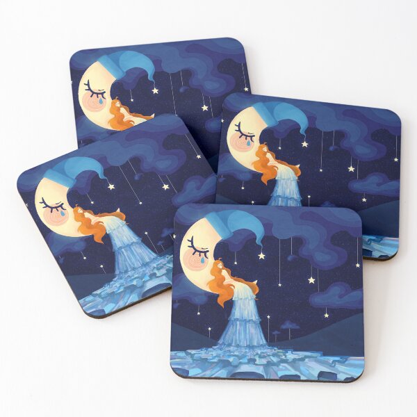 Item preview, Clair De Lune – A girl on the moon designed and sold by aezylhazel.