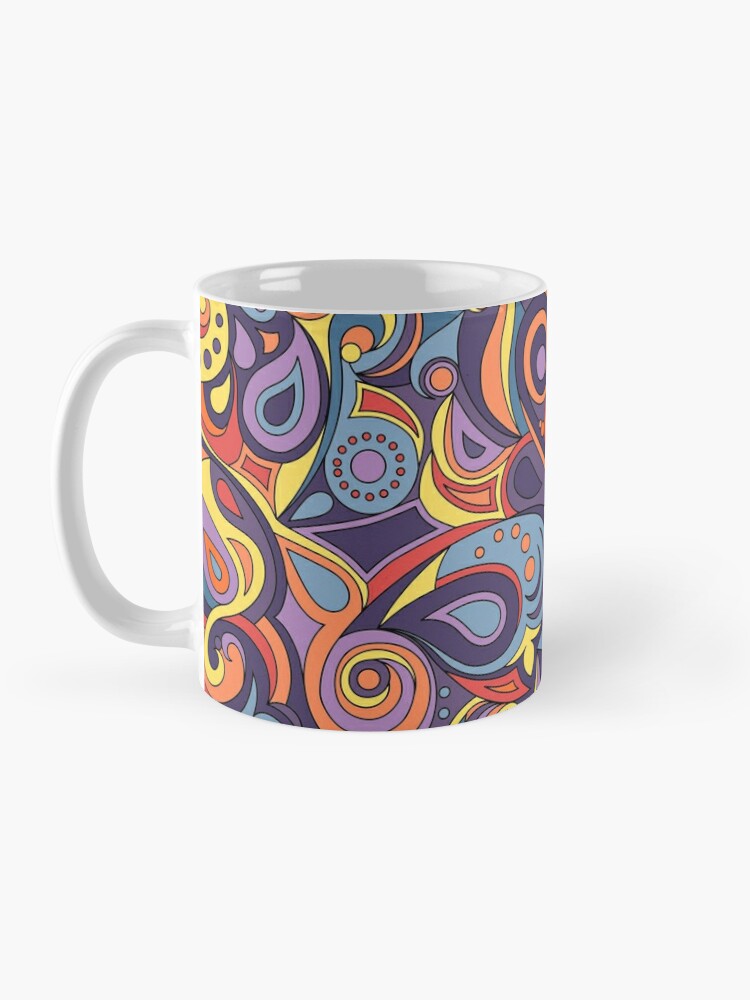 Funky Hippie Flower Power Pattern Coffee Mug for Sale by HotHibiscus