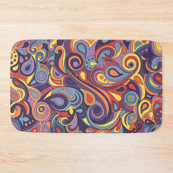 Item preview, Colorful Retro Doodle Abstract Pattern designed and sold by ArtformDesigns.