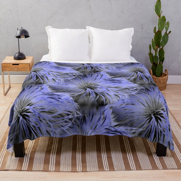 Item preview, Fluffy Allium Blue Seamless designed and sold by VikingVisual.