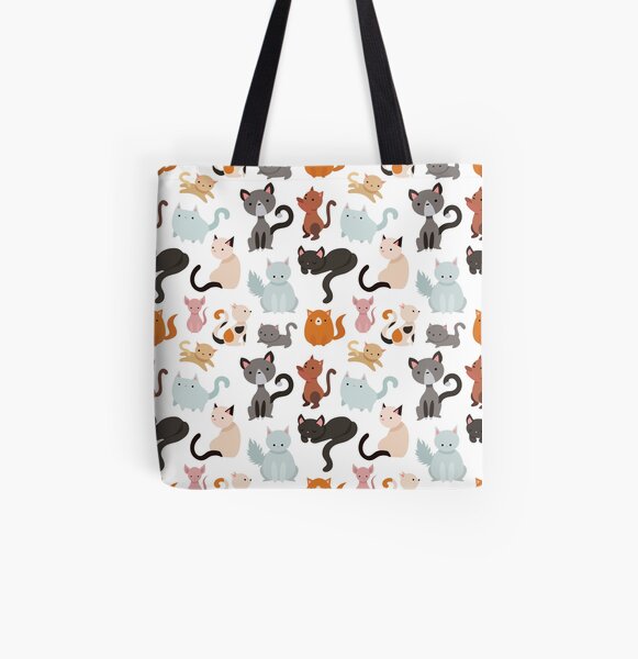 You've Cat to be Kitten Me Right Meow All Over Print Tote Bag