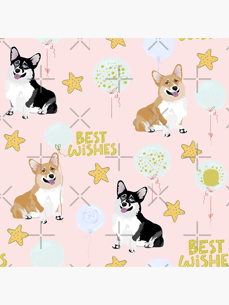 My Corgi World - Majesty Pembroke - Cute welsh cardigan Best Wishes by Corgiworld