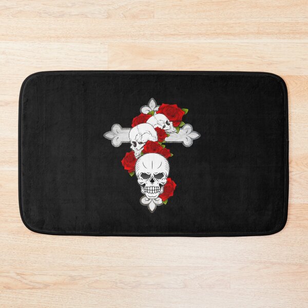 Item preview, Skull flowers cross Gothic designed and sold by Tokxin.