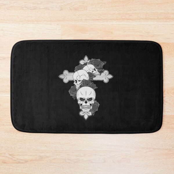 Item preview, Skull flowers cross Gothic designed and sold by Tokxin.