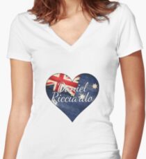 Daniel Ricciardo Women's Fitted V-Neck T-Shirt