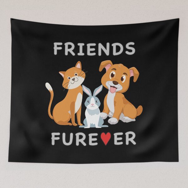Item preview, Friends Forever BFF Dog Cat Bunny Rabbit Kids Gift. designed and sold by MAXXEXCHANGE.