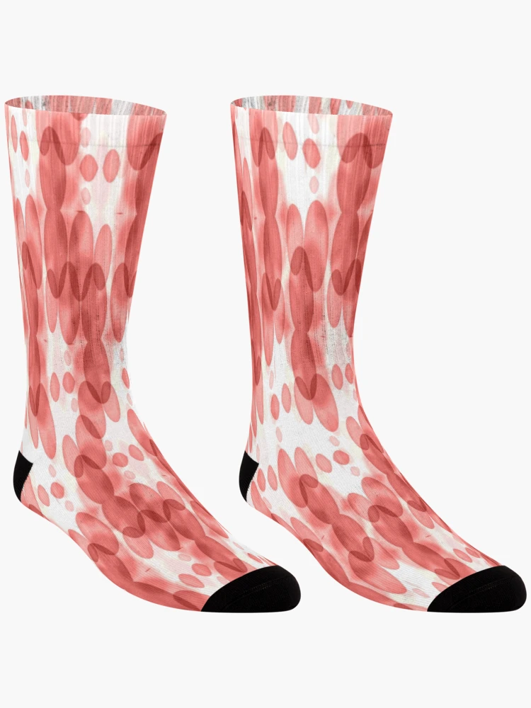 Thumbnail 3 of 5, Socks, Red Splatter designed and sold by ScaleDesigns.