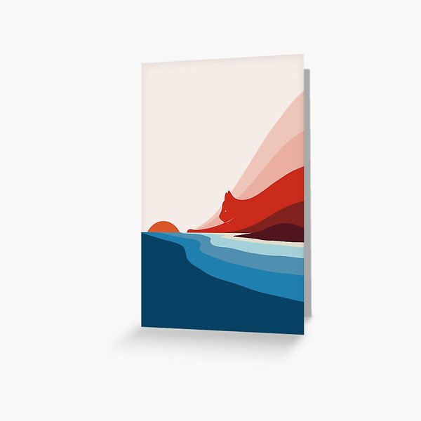 Cat Landscape 6 Greeting Card