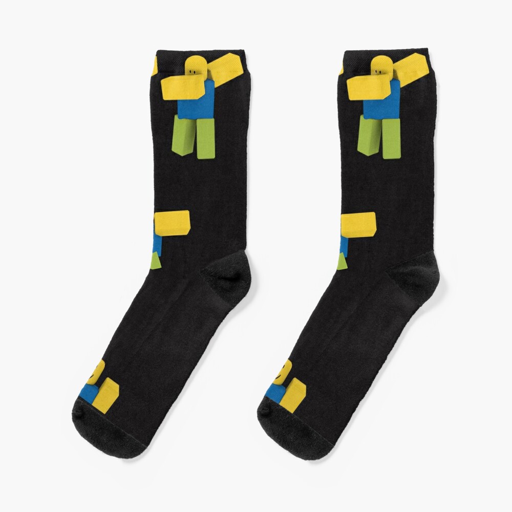 roblox dabbing dancing dab noob meme gamer gift stickers pack socks by smoothnoob redbubble redbubble